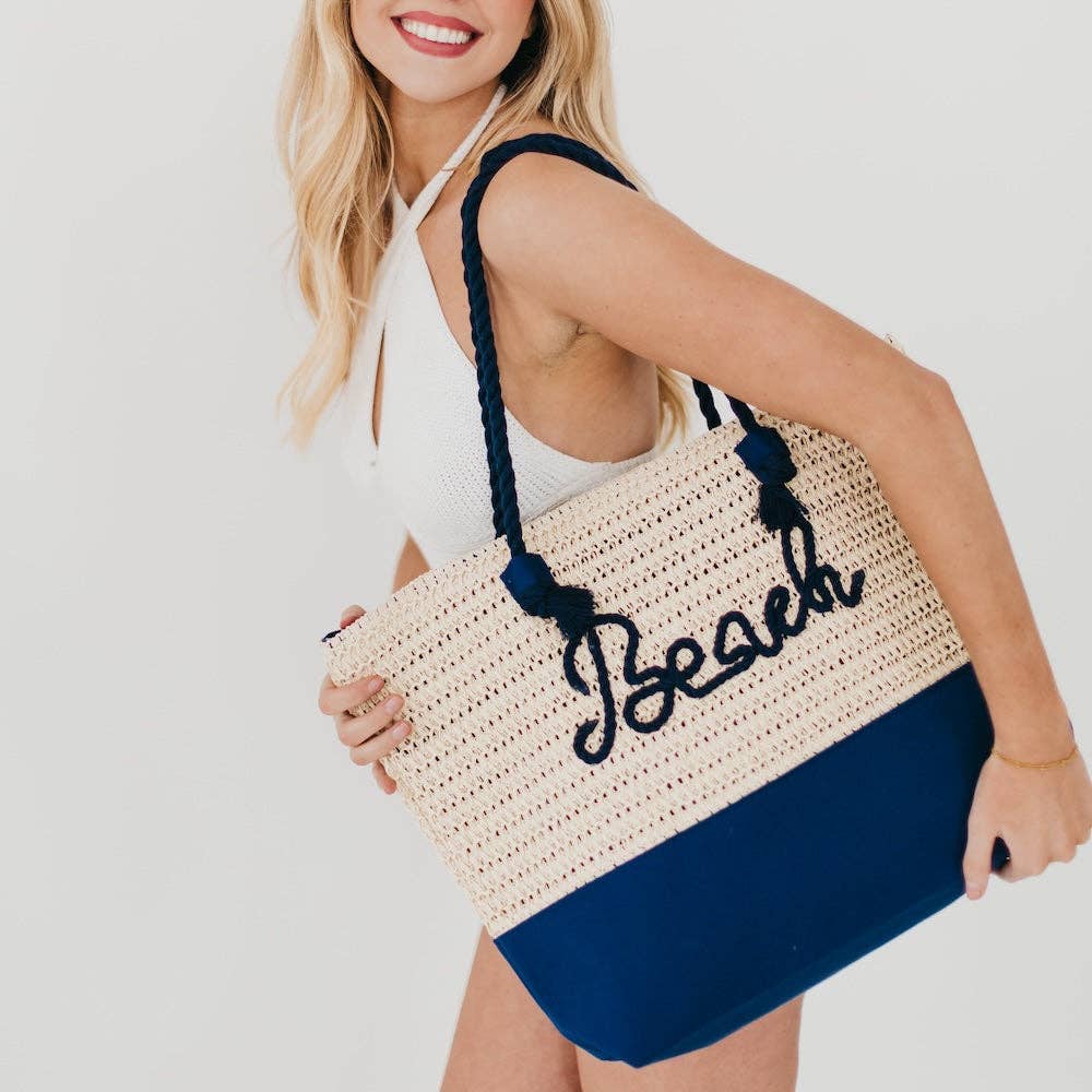 Beach Raffia Tote
