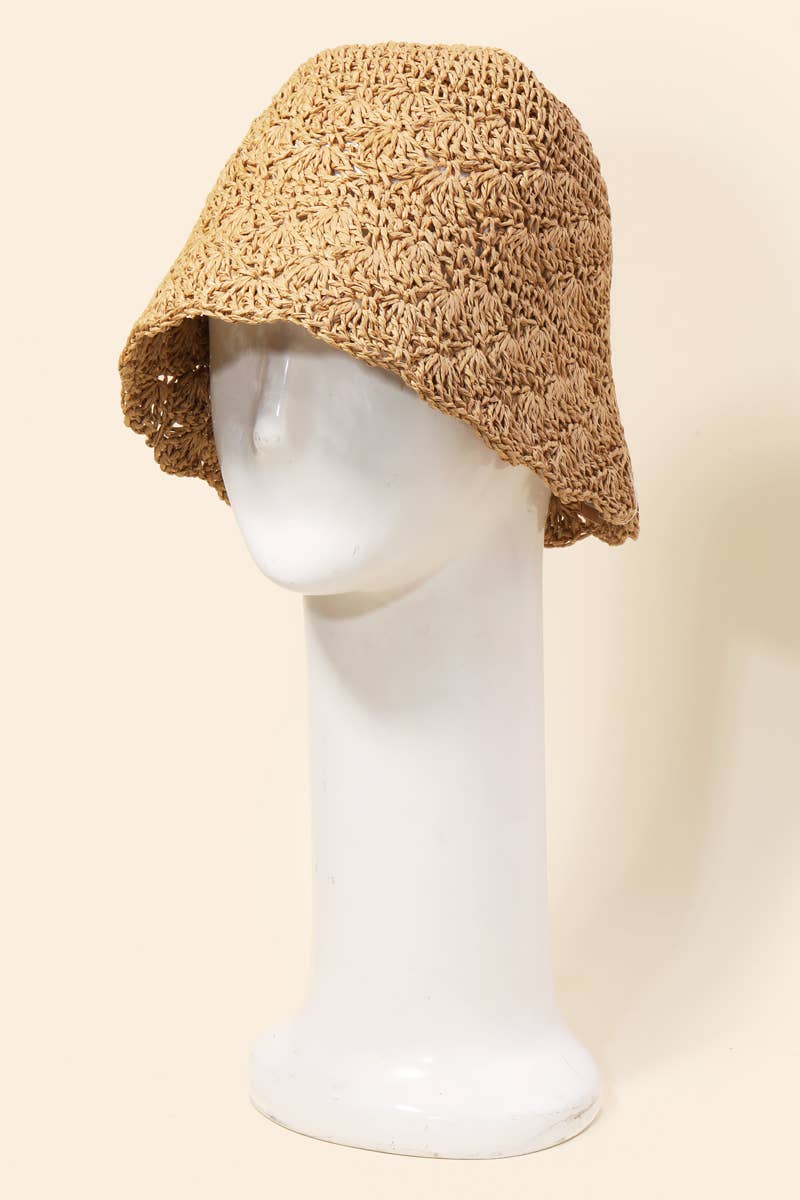 Straw Bucket Hat