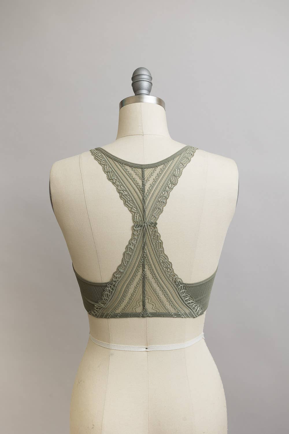 Seamless Front Lace Racerback Bralette