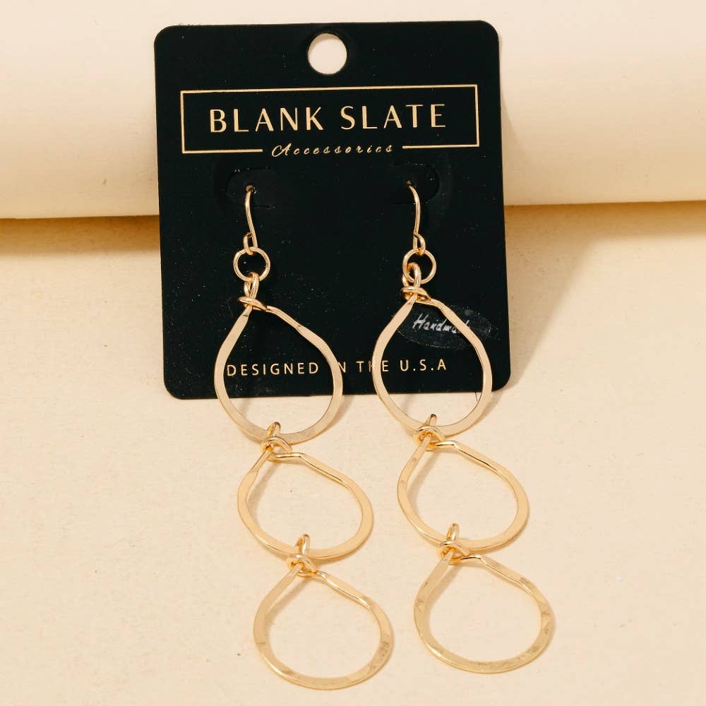 Three Tiered Dangle Earrings