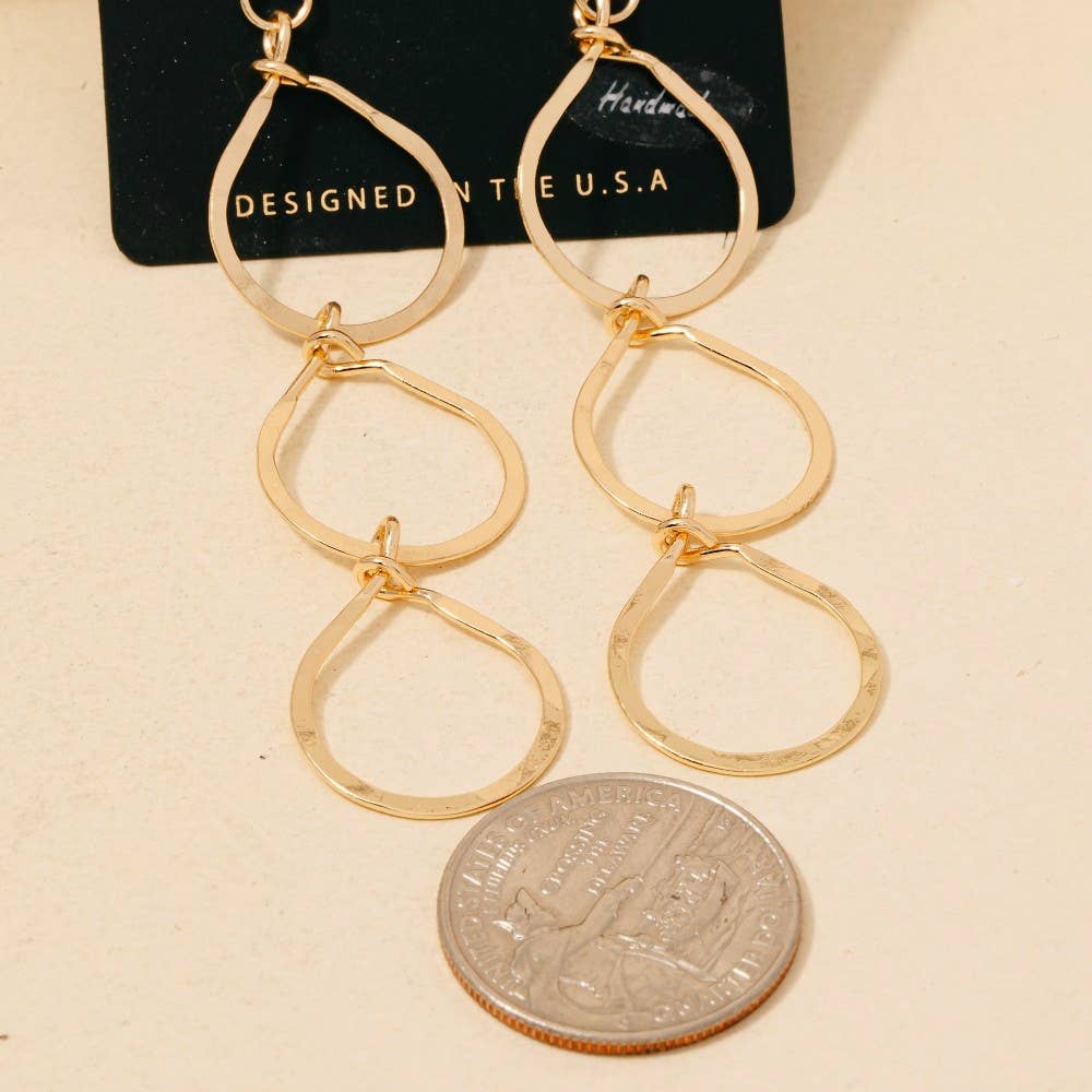 Three Tiered Dangle Earrings