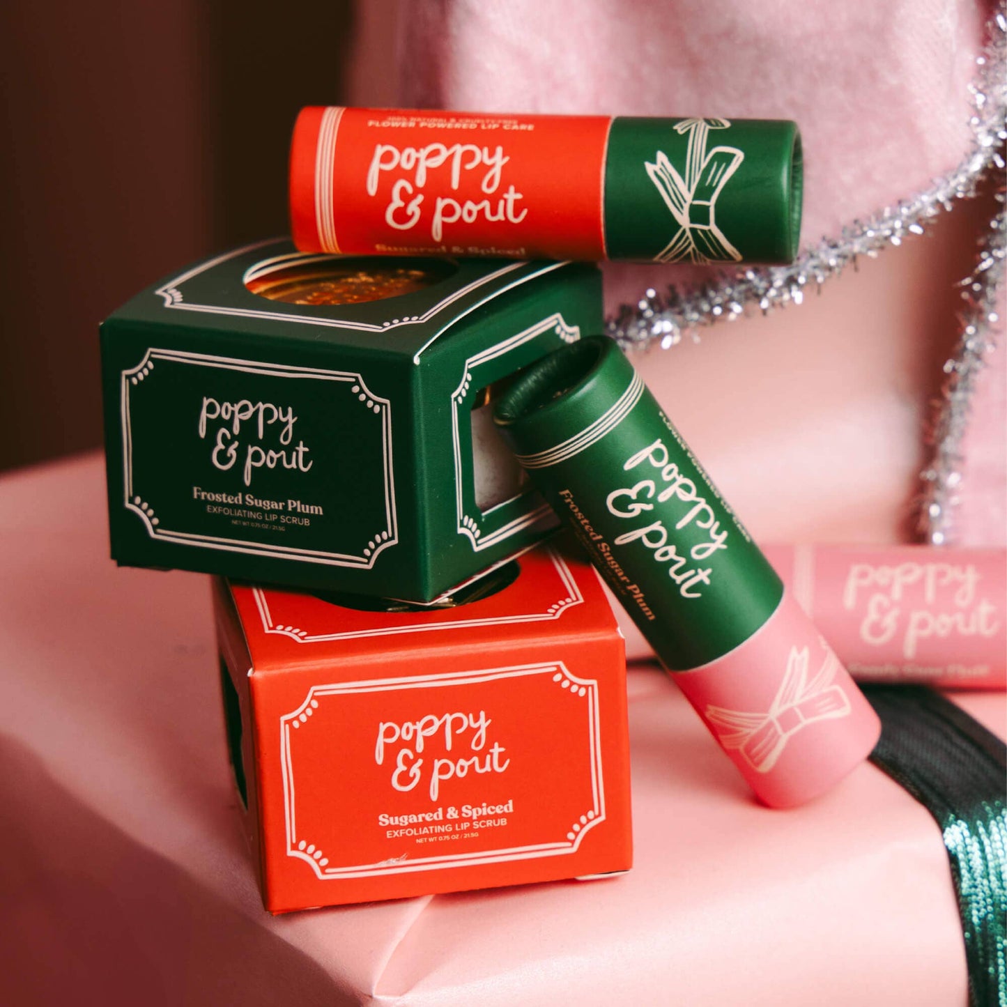 Poppy & Pout Lip Balm - Limited Edition Frosted Sugar Plum