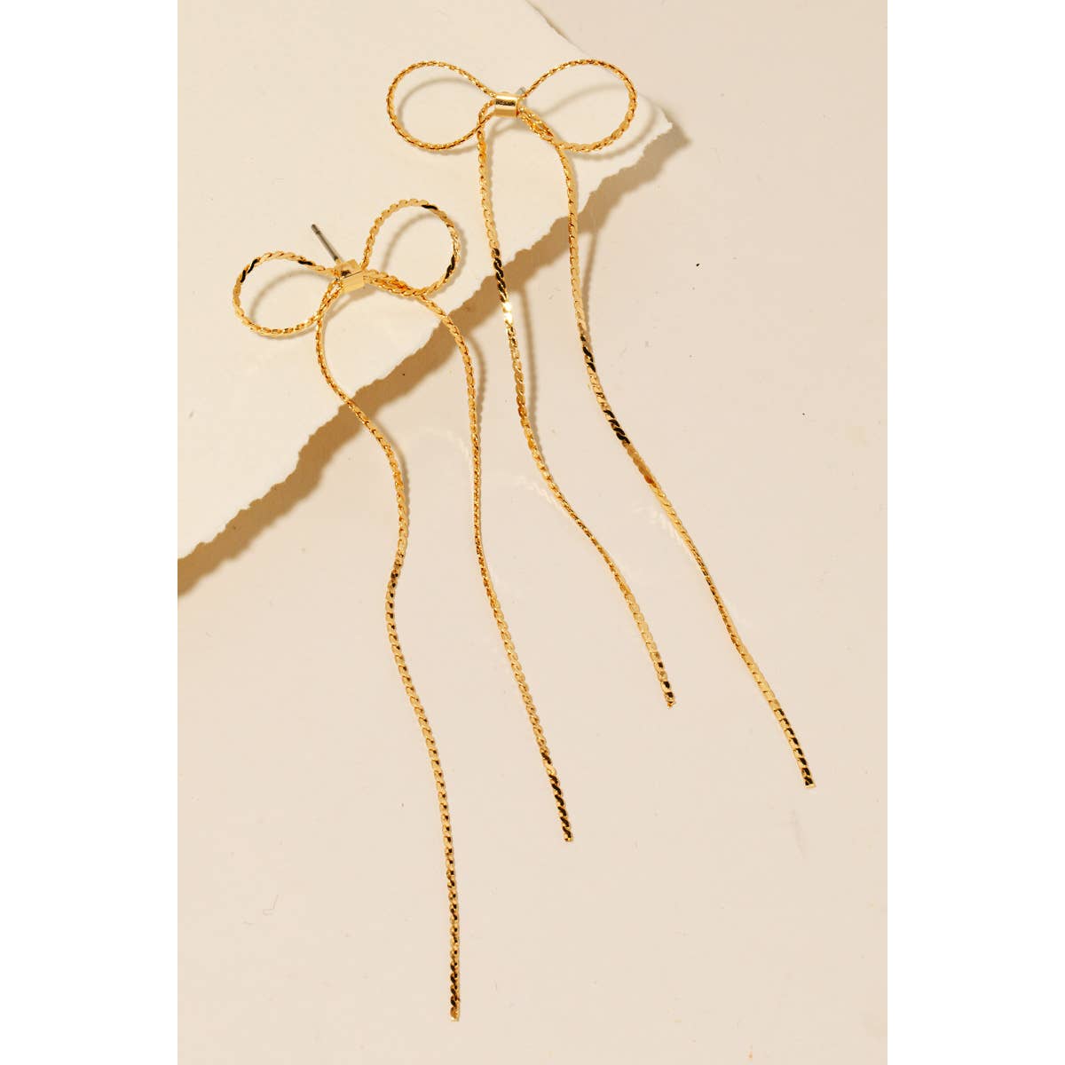 Ribbon Bow Stud Earrings