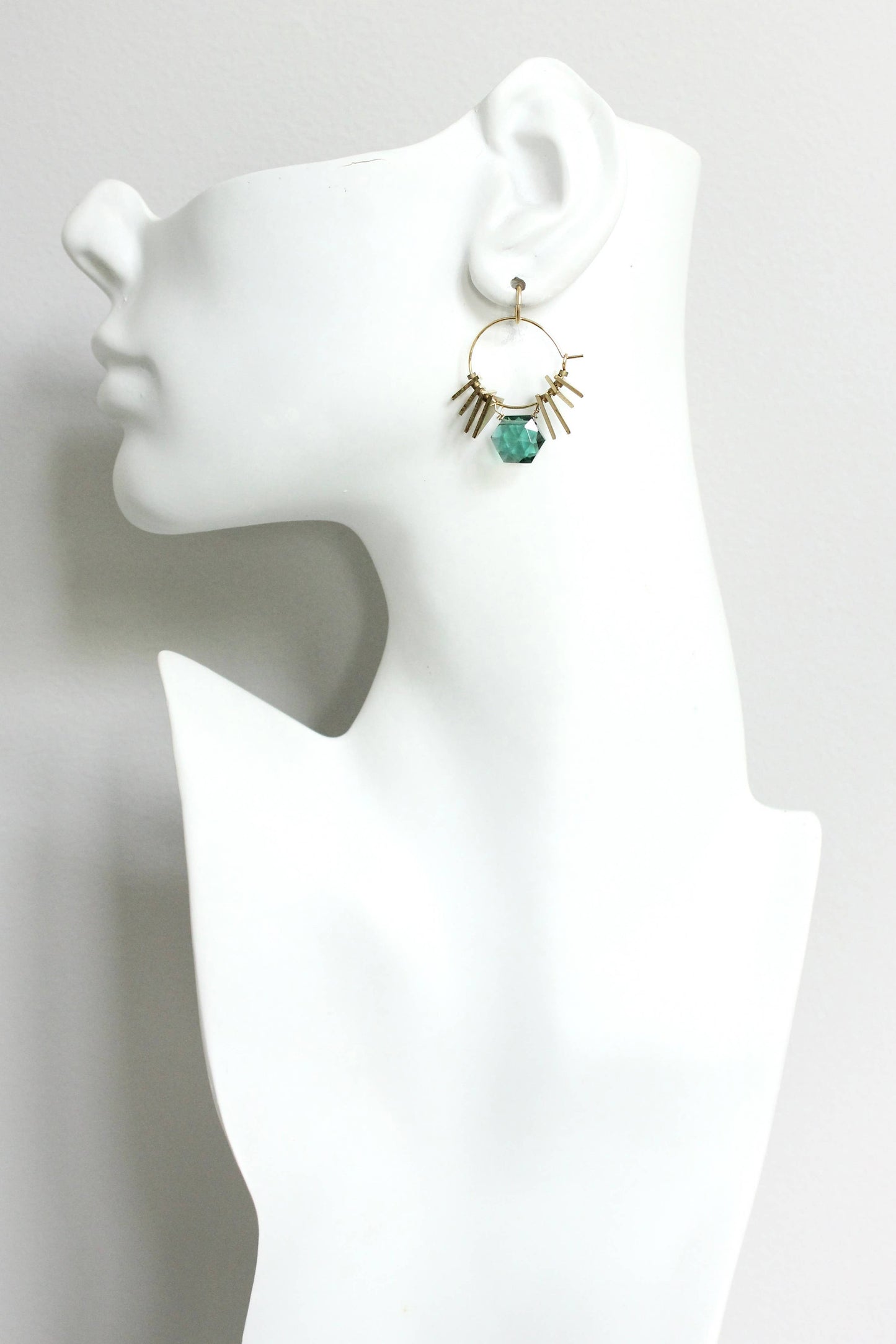 Tourmaline Hoops