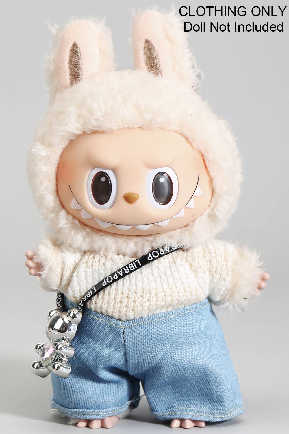 THREE PIECE LANYARD TOP N SHORT LABUBU OUTFIT ONLY