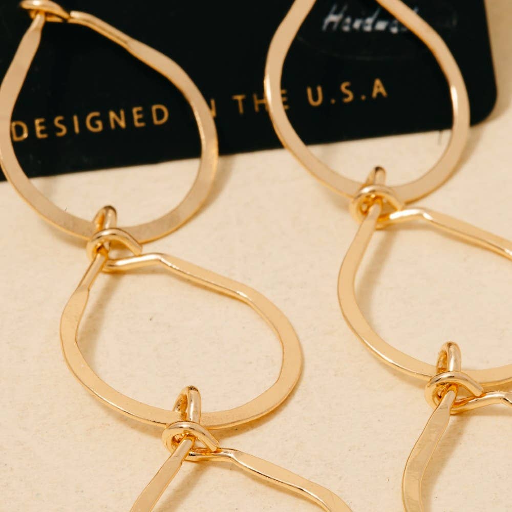 Three Tiered Dangle Earrings