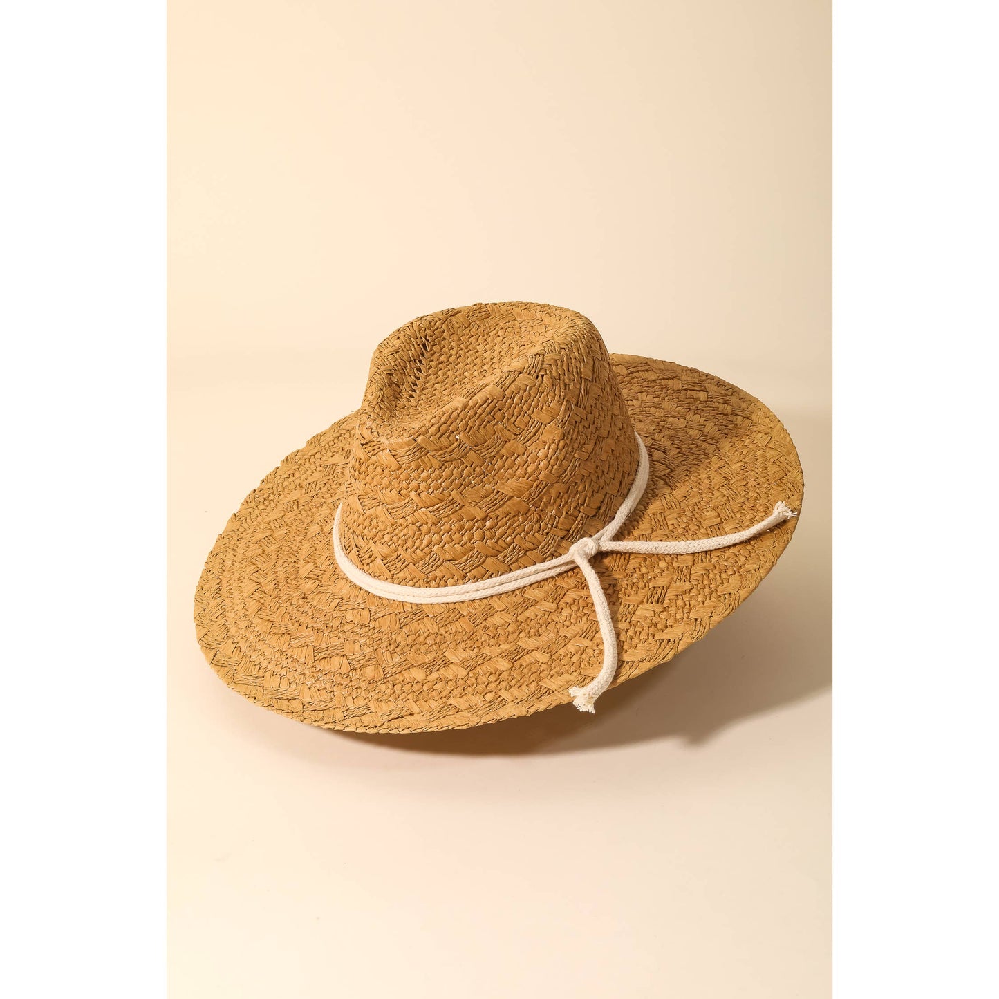 Cream Rope Sun Hat