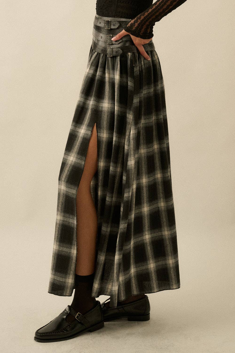 Fiona Flannel Maxi Skirt