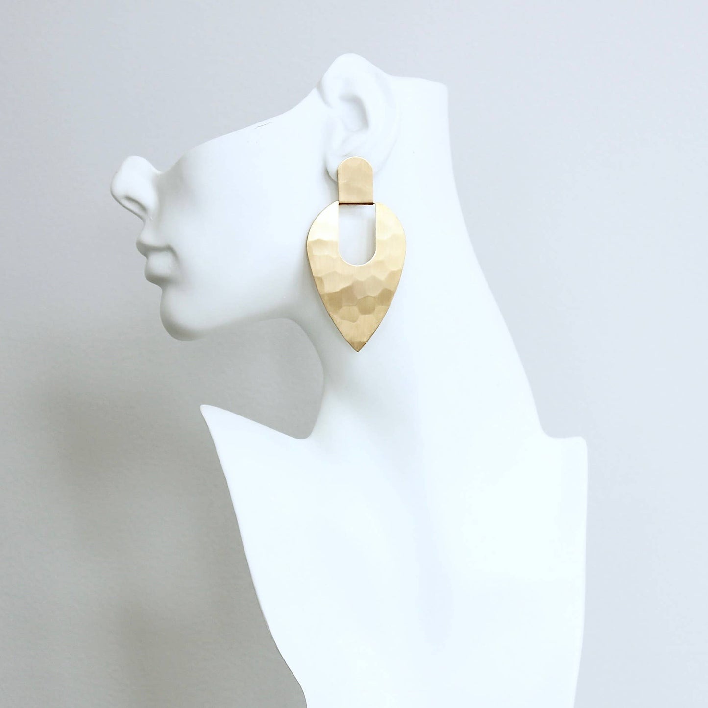Hammered Teardrop Earrings