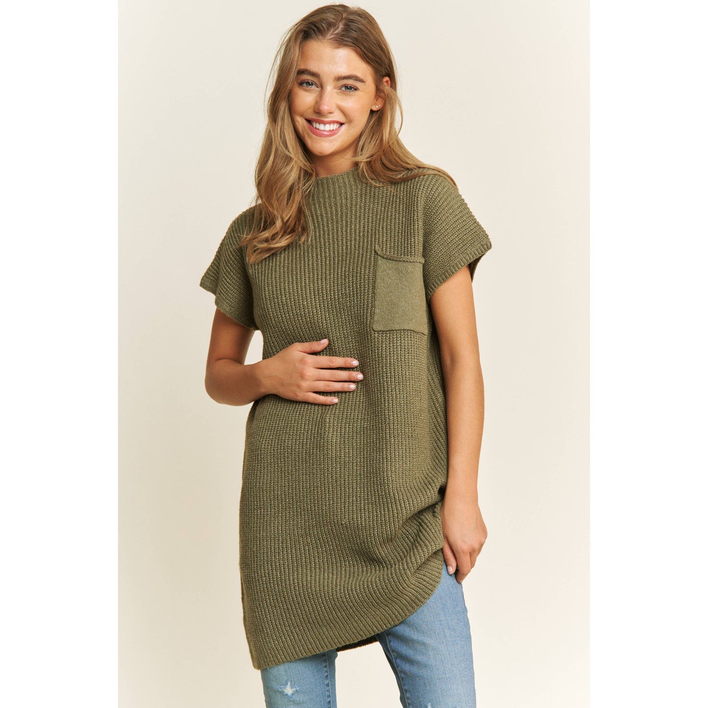 Olive Sweater Dress