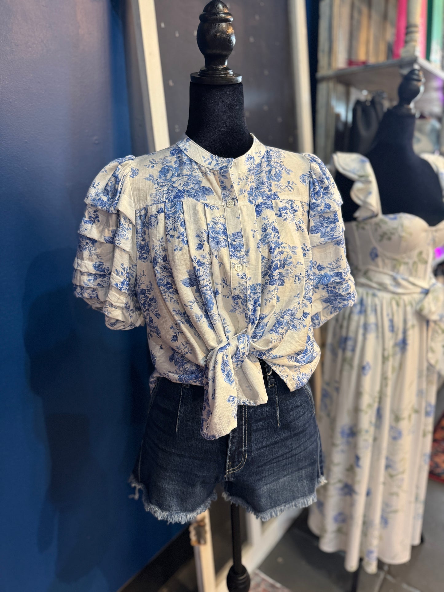 Faith Floral Flutter Top