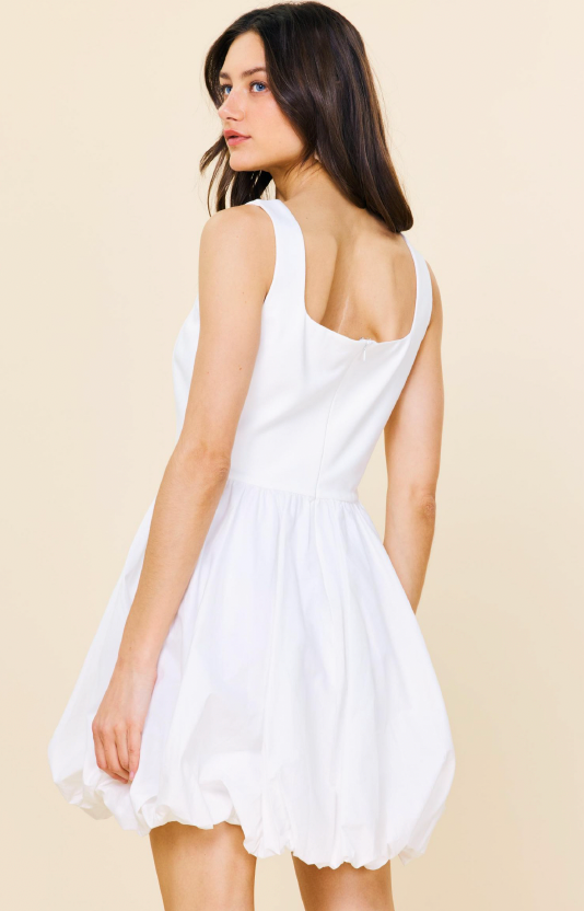 Bubble Dress White