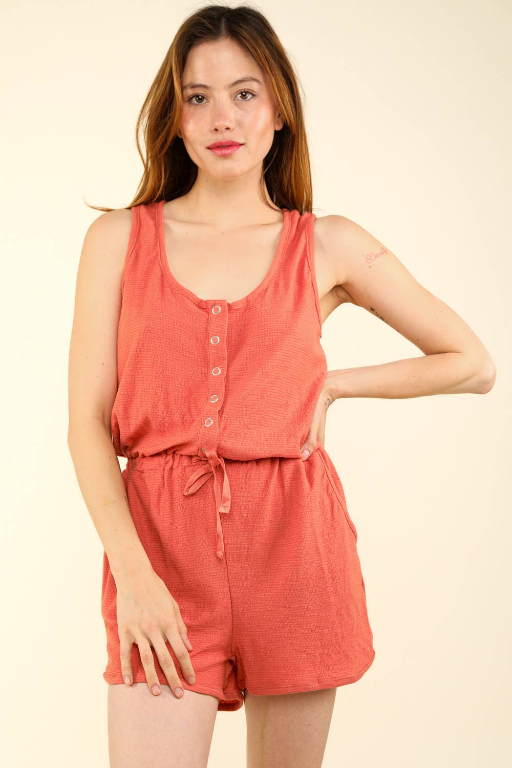 Beach Days Button Down Romper
