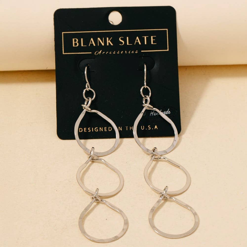 Three Tiered Dangle Earrings