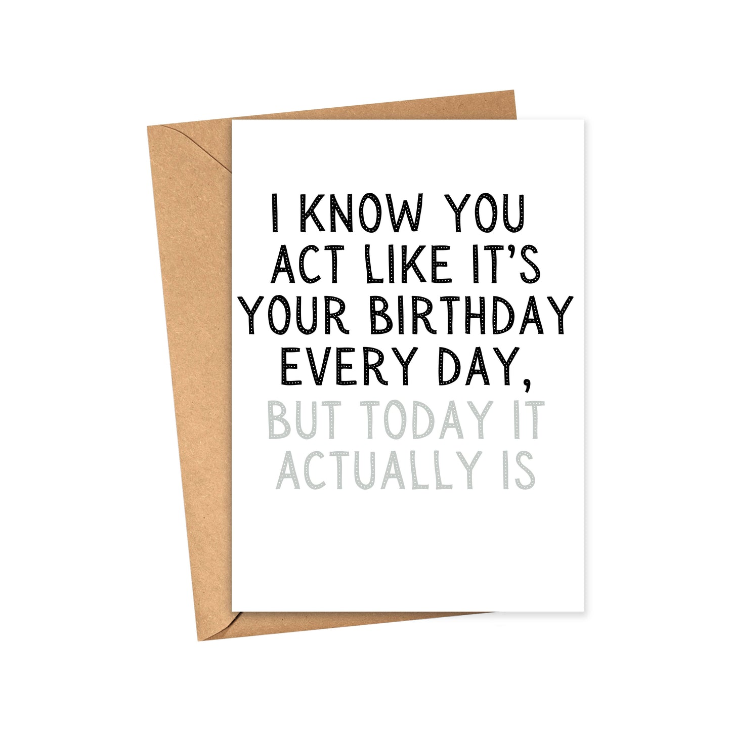 Every Day Is Your Birthday Card