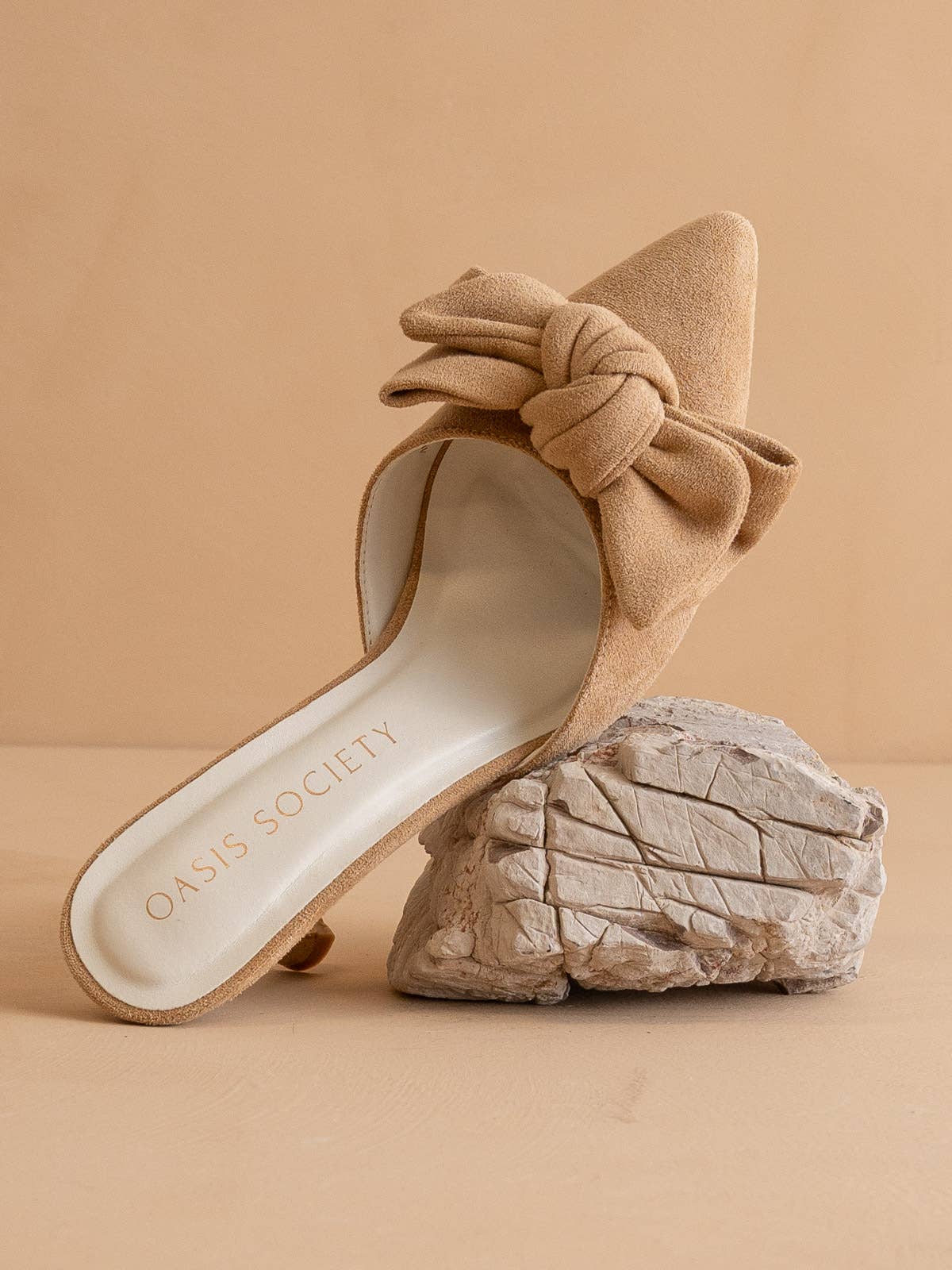 Bow Kitten Heel Mules