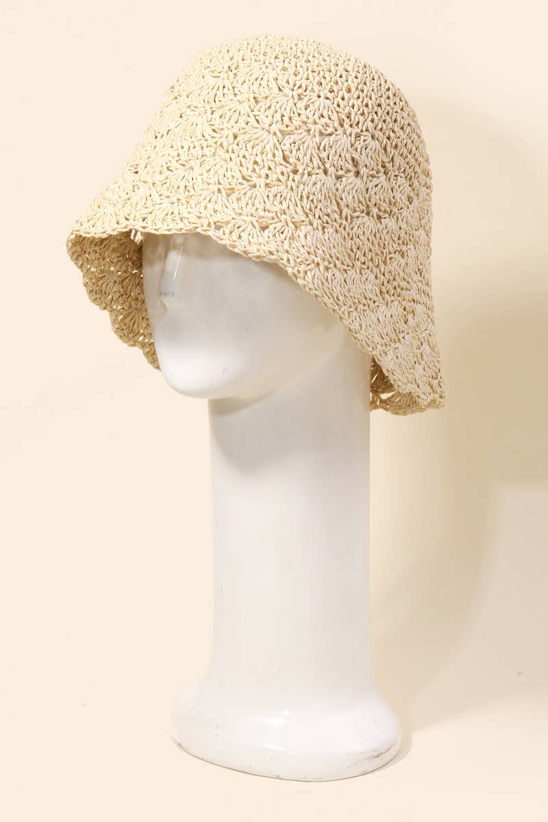 Straw Bucket Hat