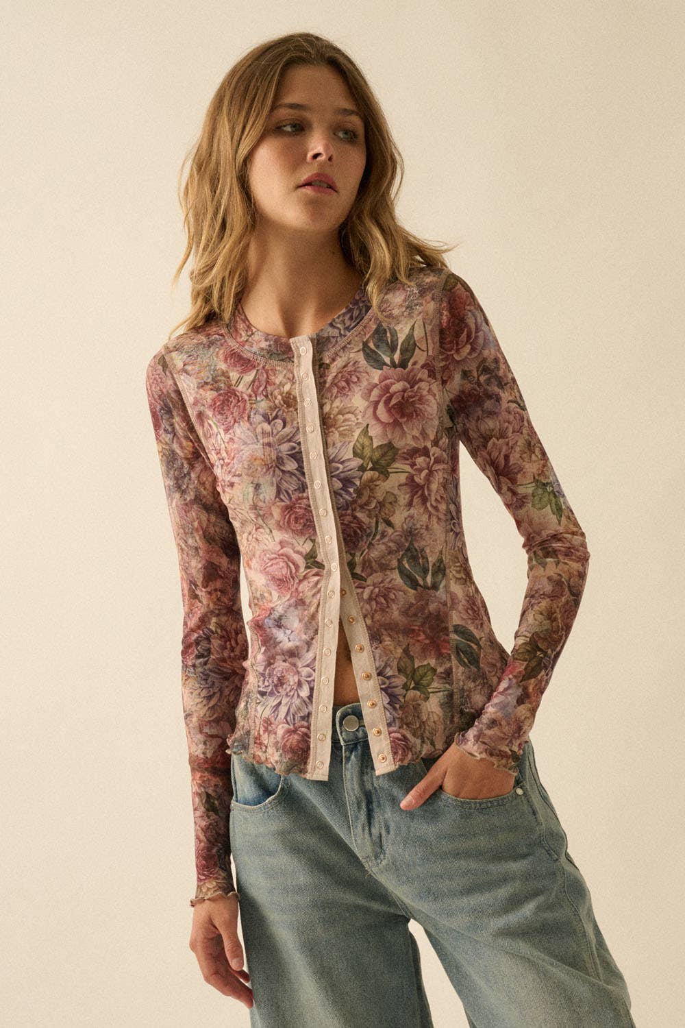 Flora Mesh Top