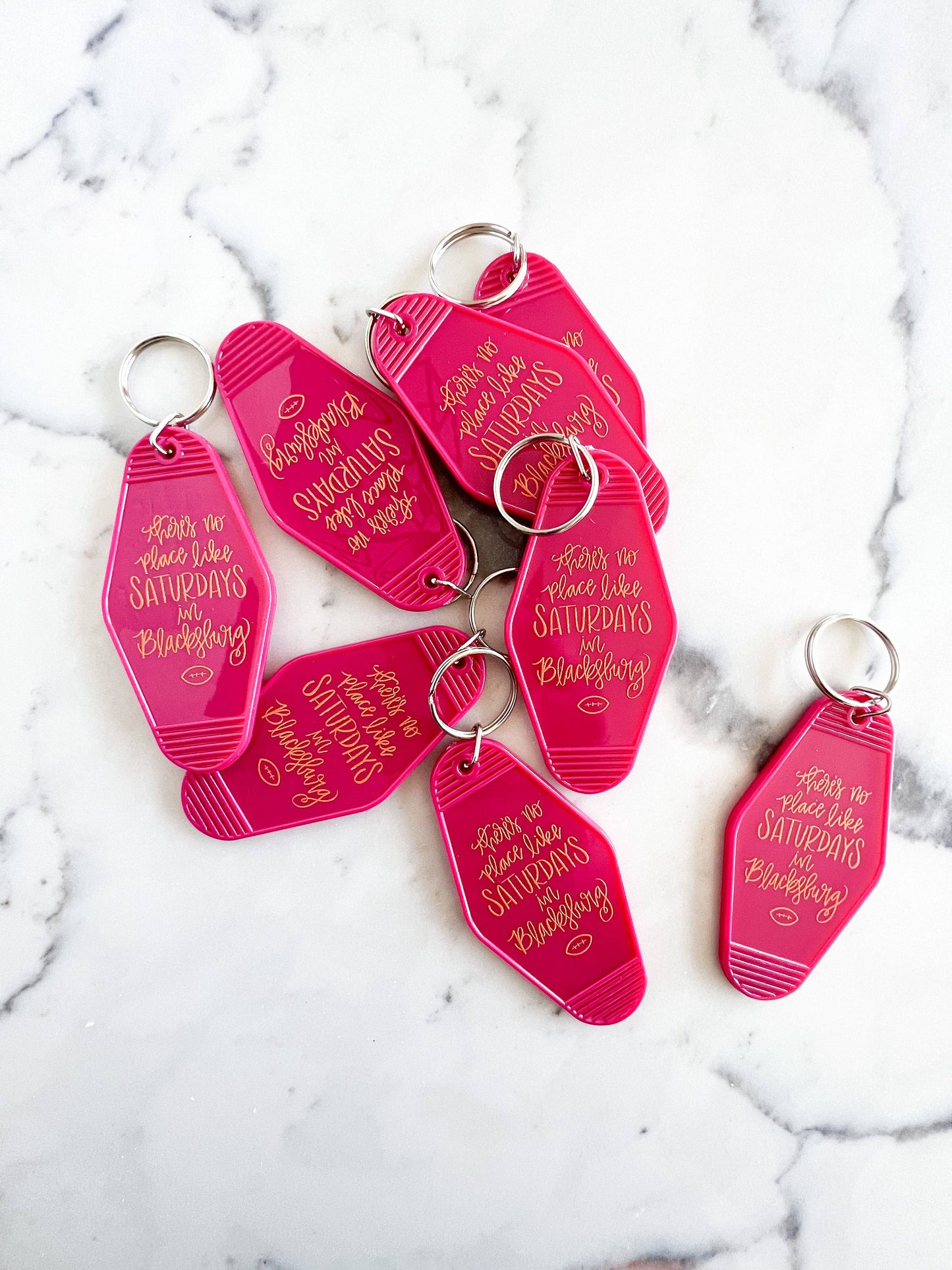 Saturdays in Blacksburg keychain