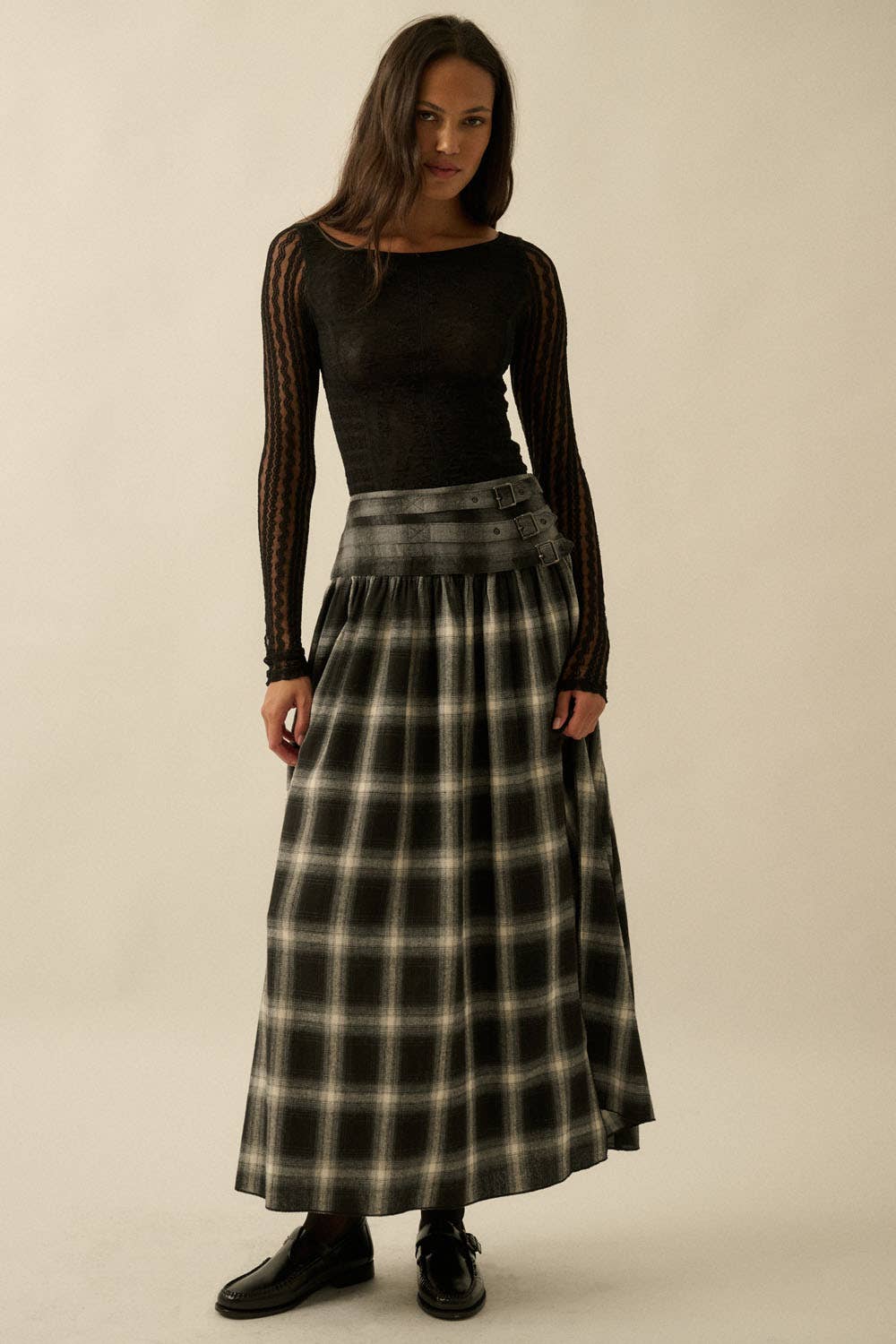 Fiona Flannel Maxi Skirt