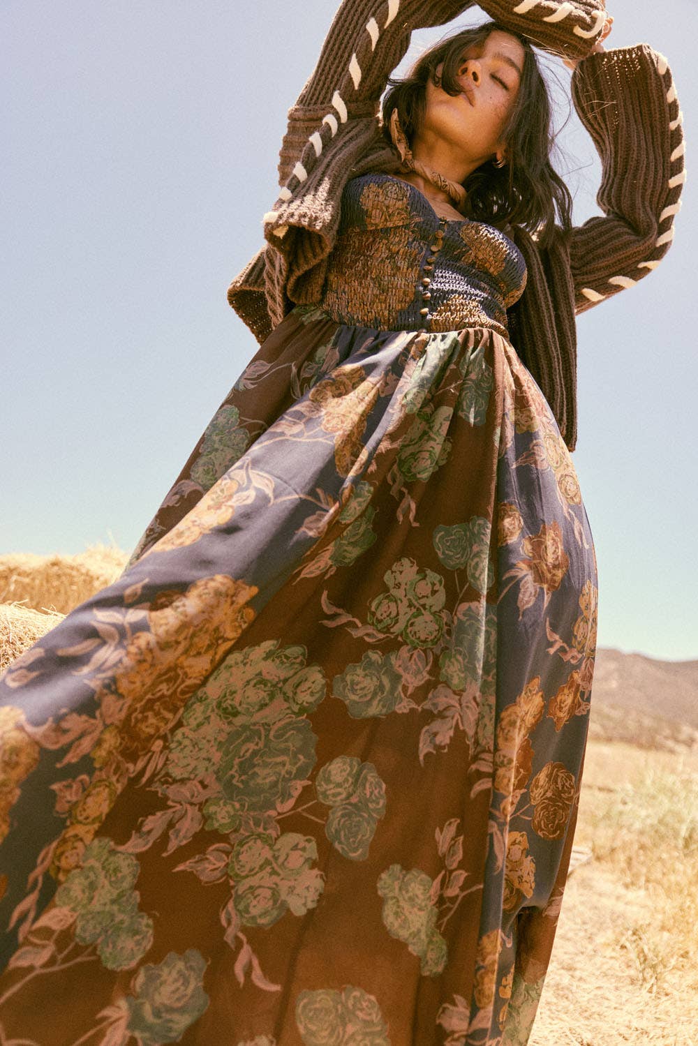 Sara Maxi Peasant Dress
