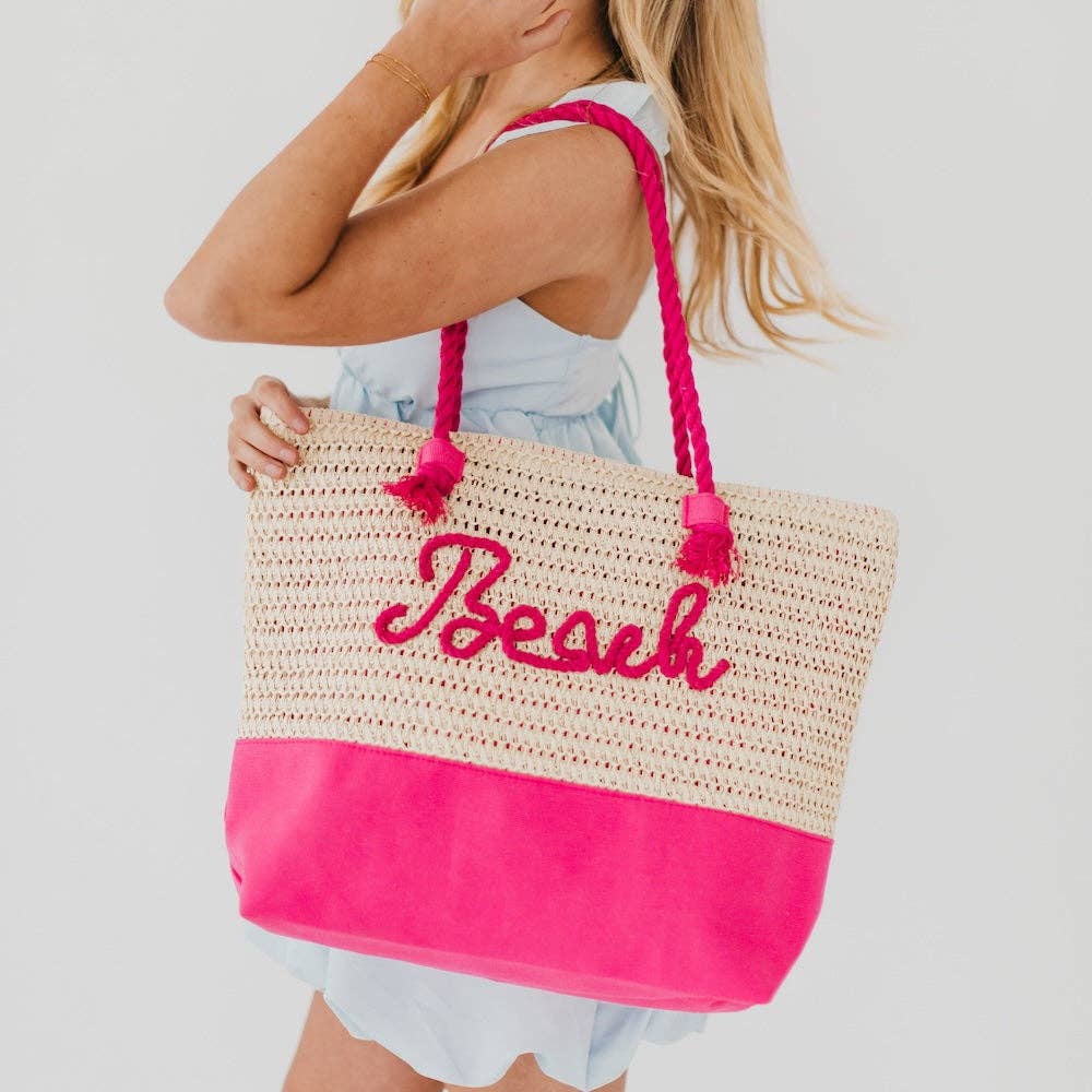 Beach Raffia Tote