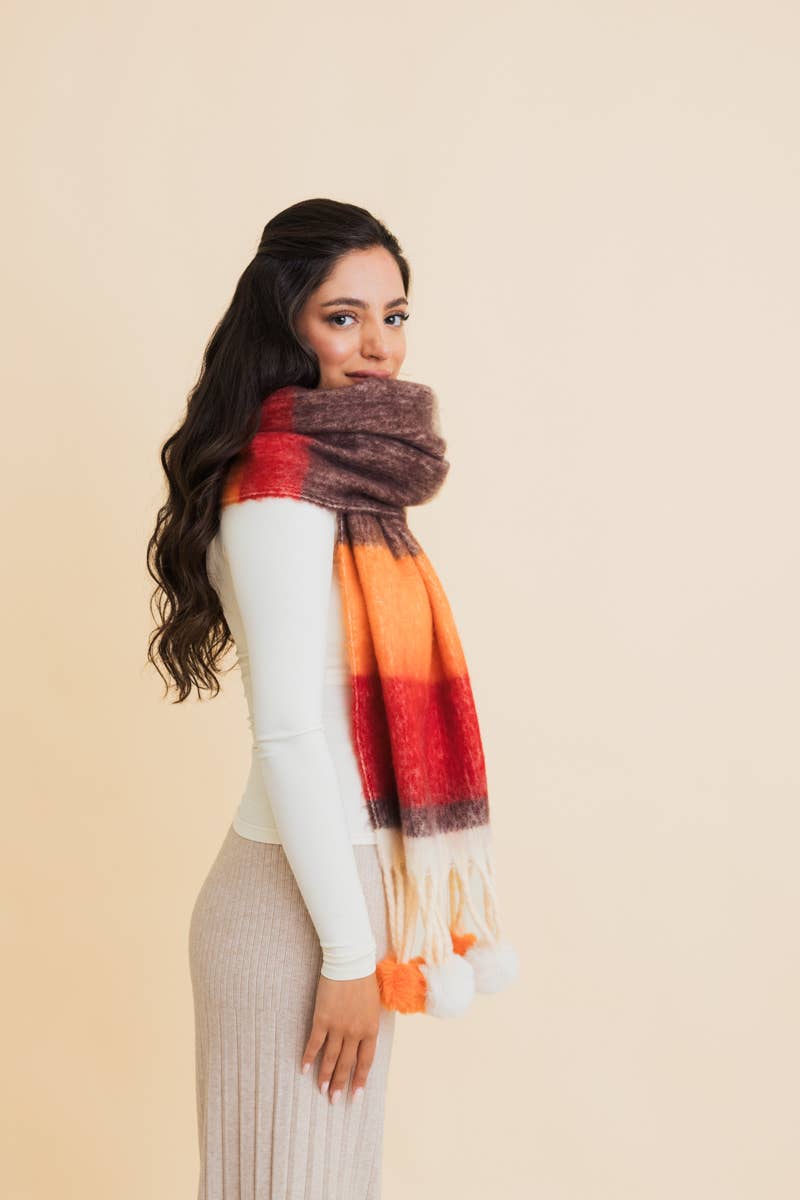 Pom Scarf