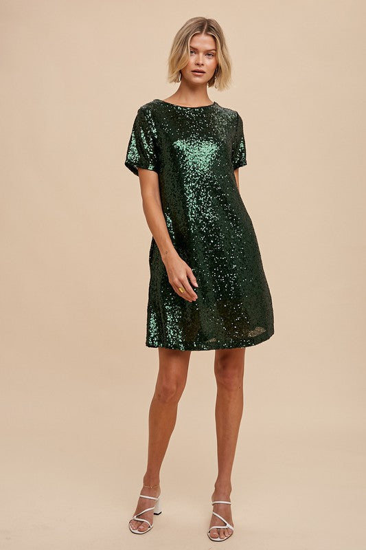 Sequin Mini Dress - 2 Colors!