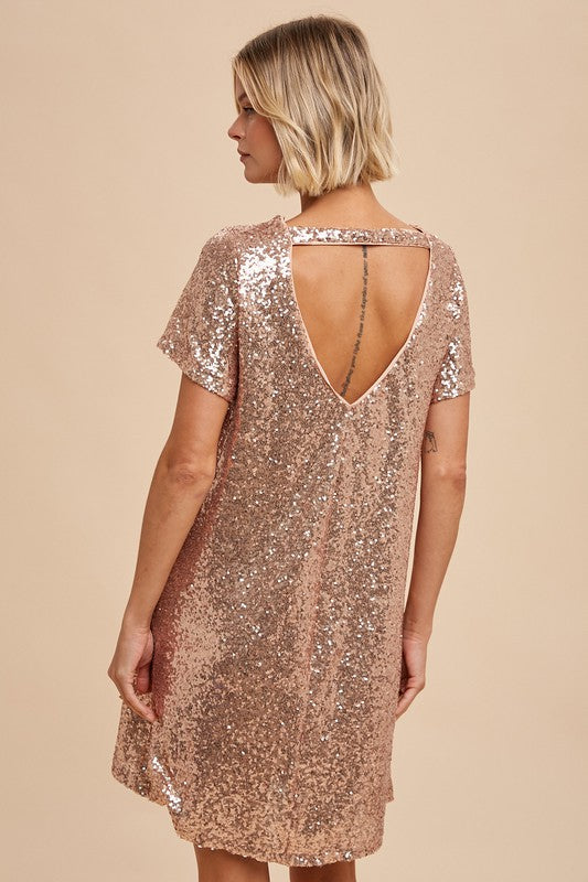 Sequin Mini Dress - 2 Colors!