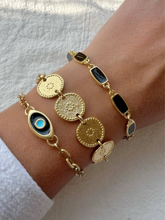Gold Evil Eye Bracelet