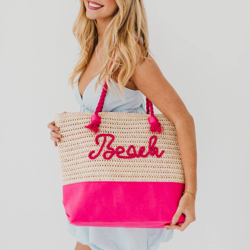 Beach Raffia Tote