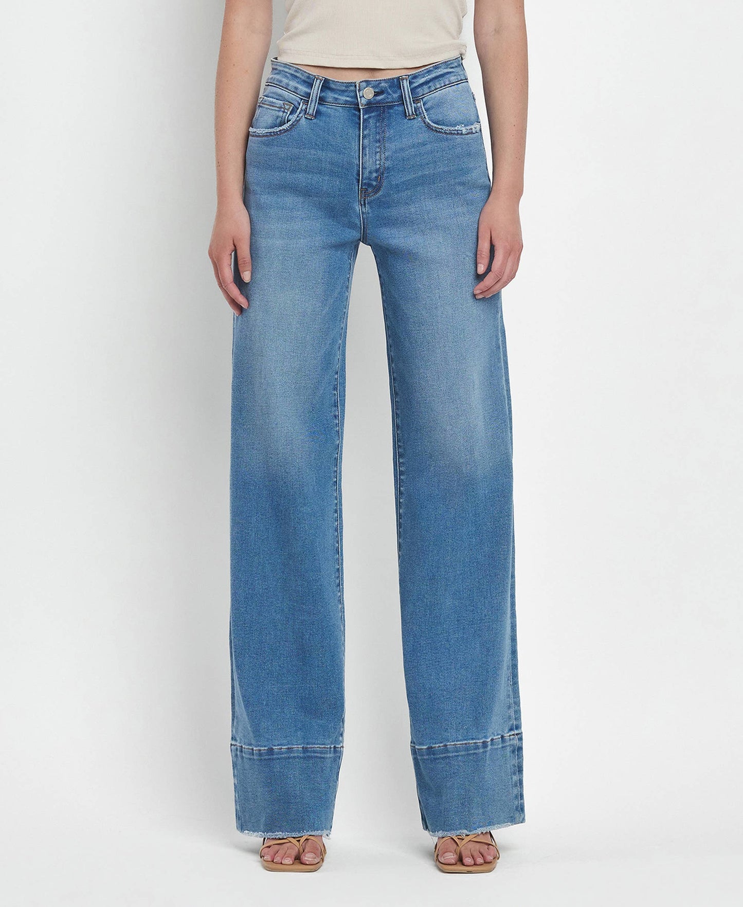 Wide Hem Jeans