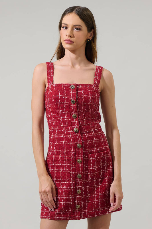 Fiona Tweed Mini Dress