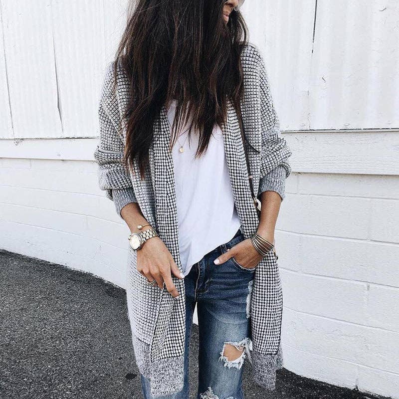 Color Block Cardigan