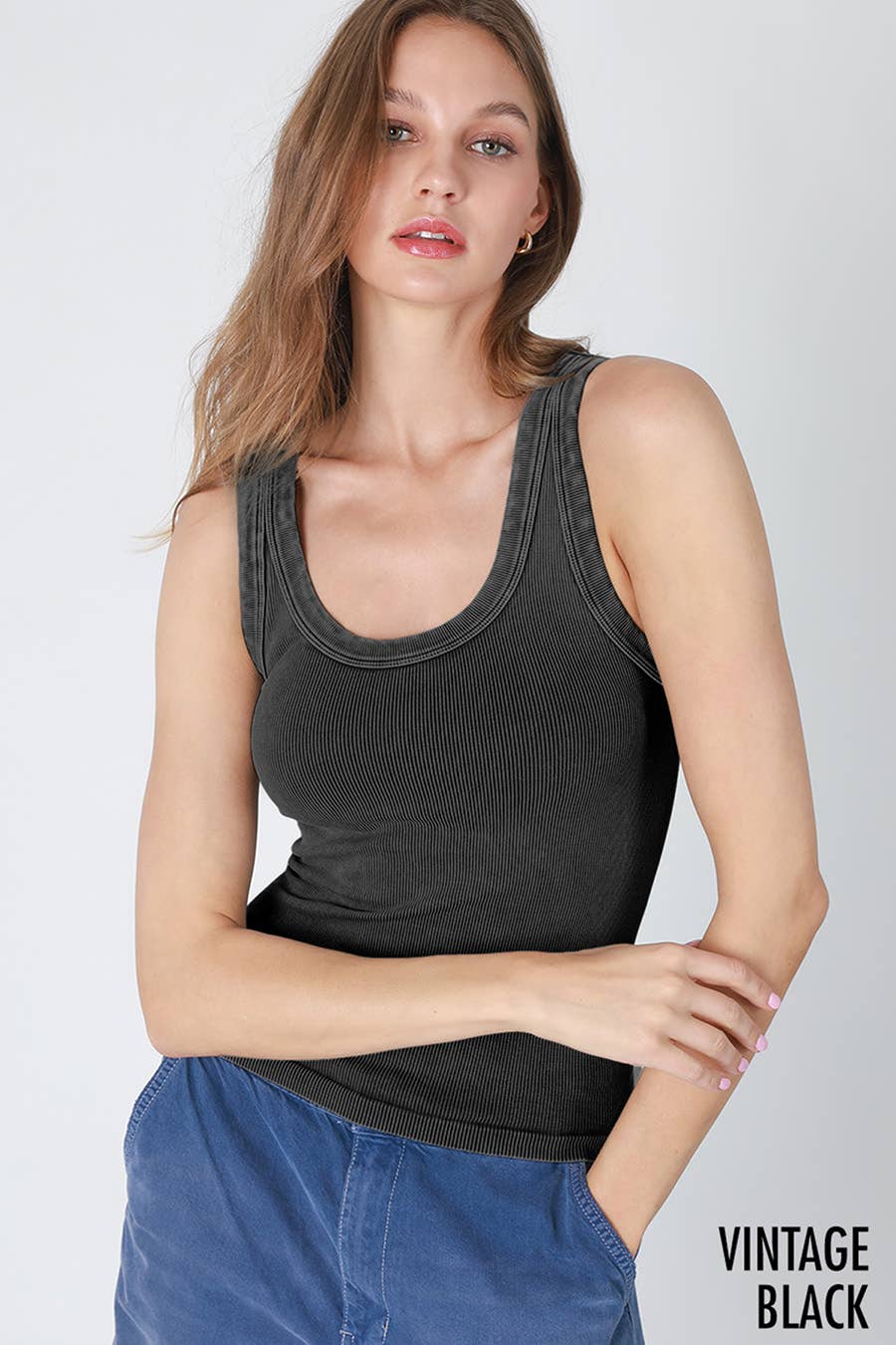 Reversible Ribbed Tank - OS