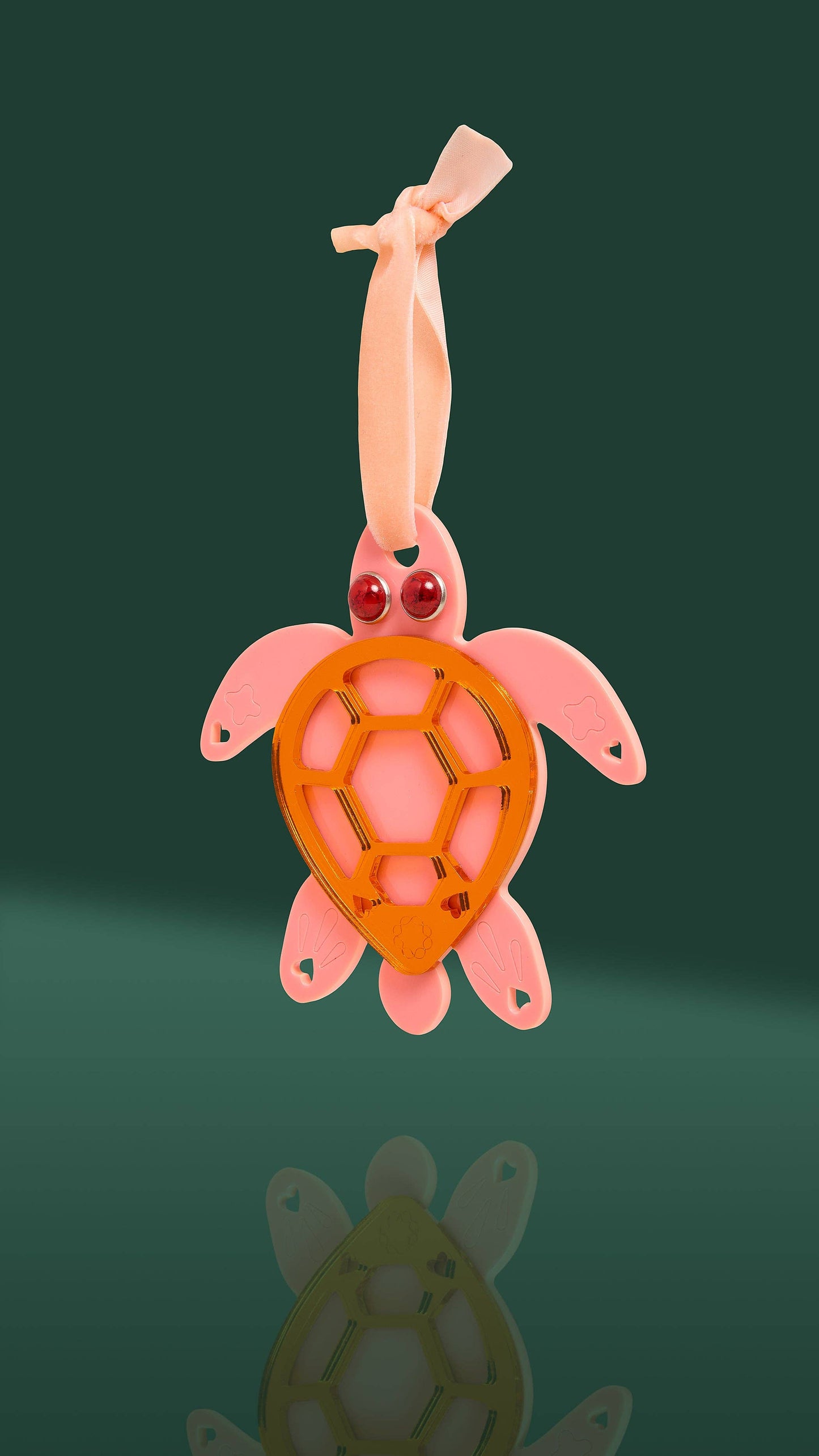 Ornament Seaturtle Pink+ Orange