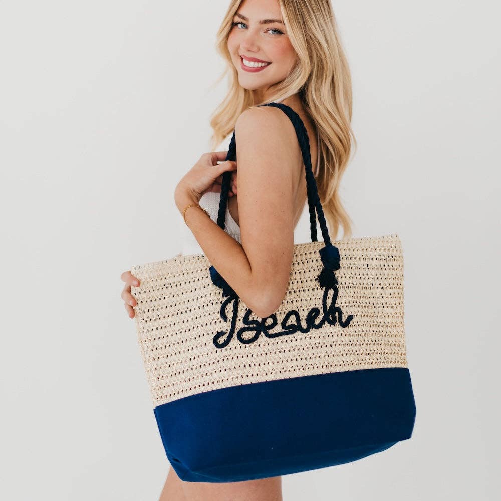 Beach Raffia Tote