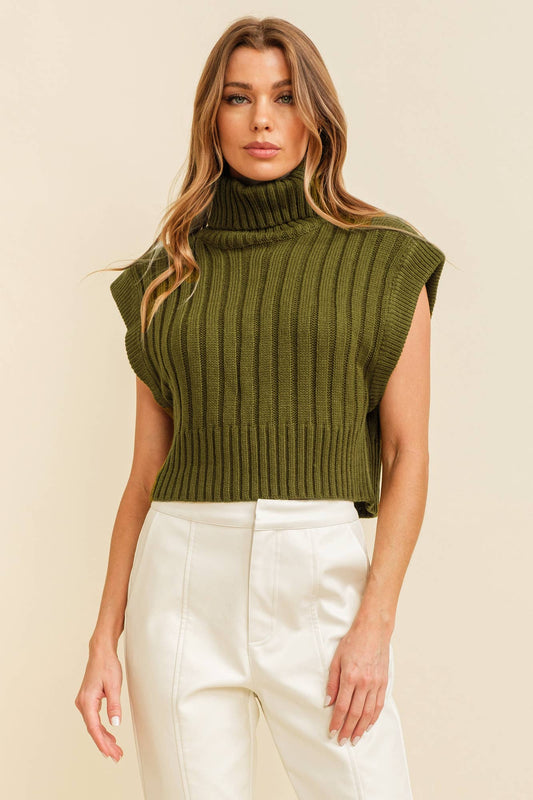 Olive Muscle Sweater