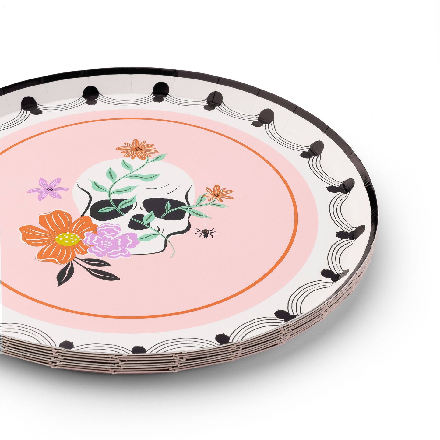 SKULLS & SPIDERS DESSERT PLATES