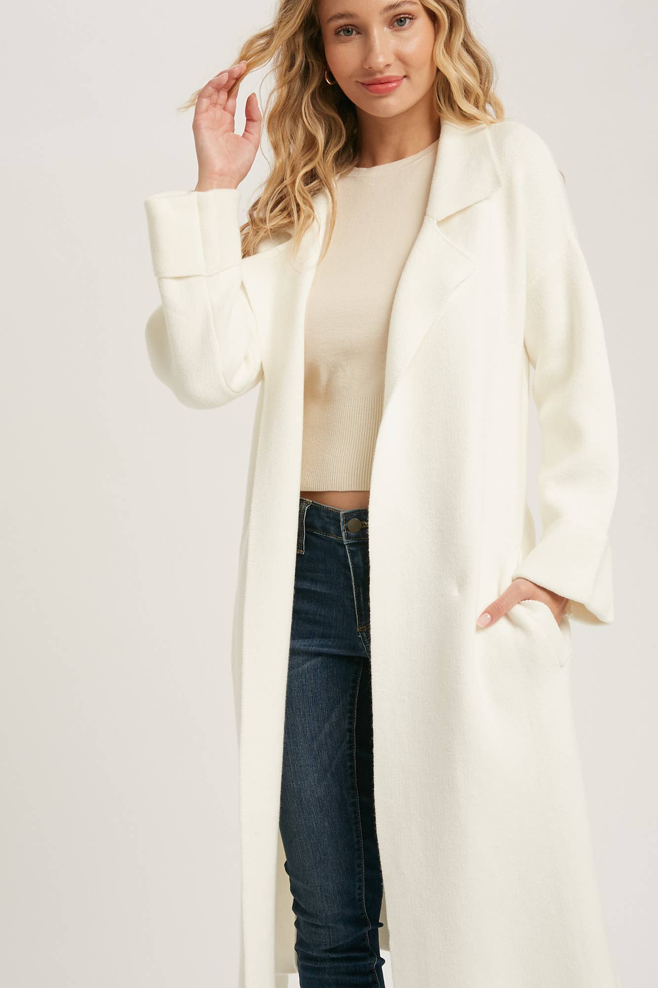 Nancy Knit Trench