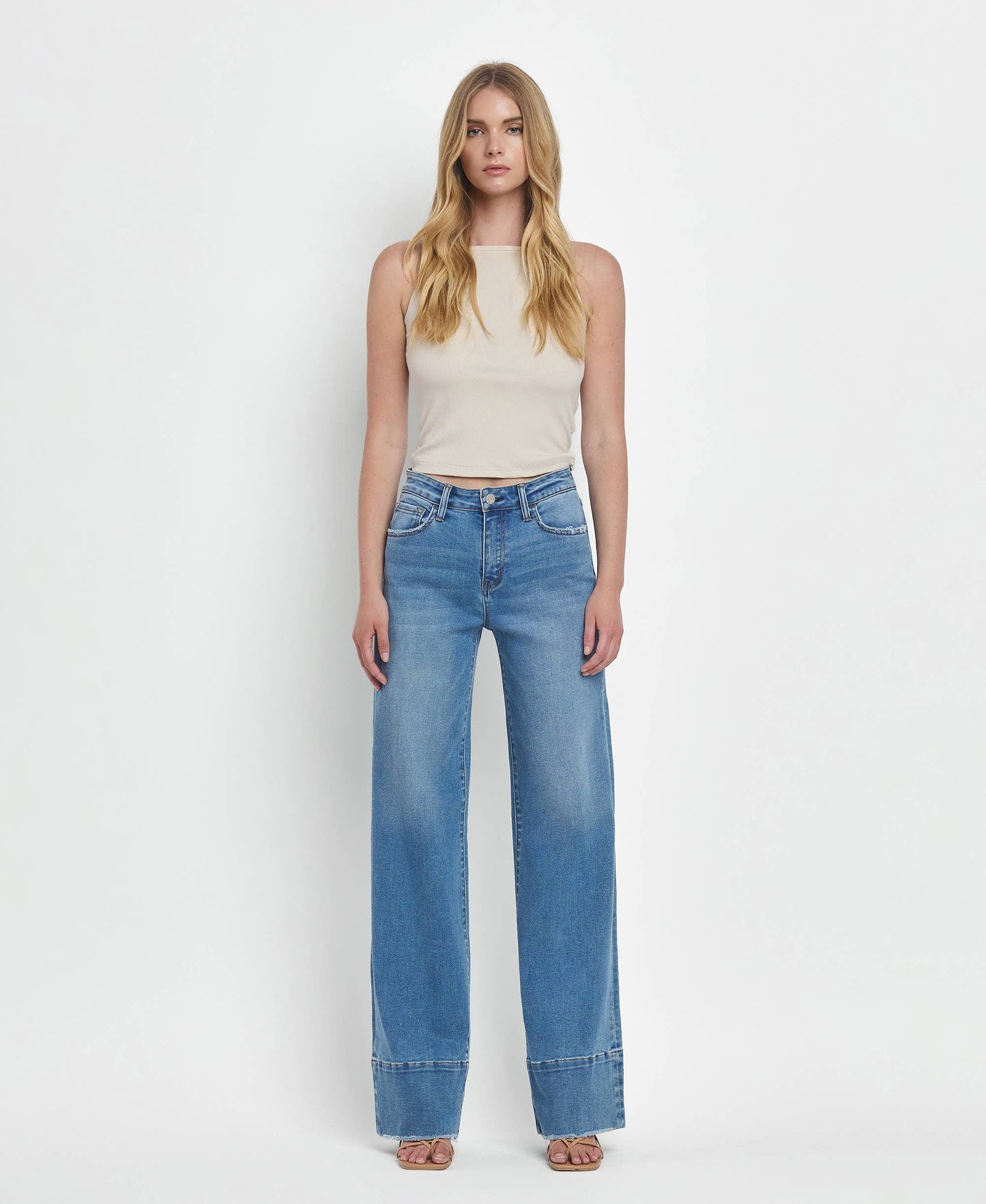 Wide Hem Jeans