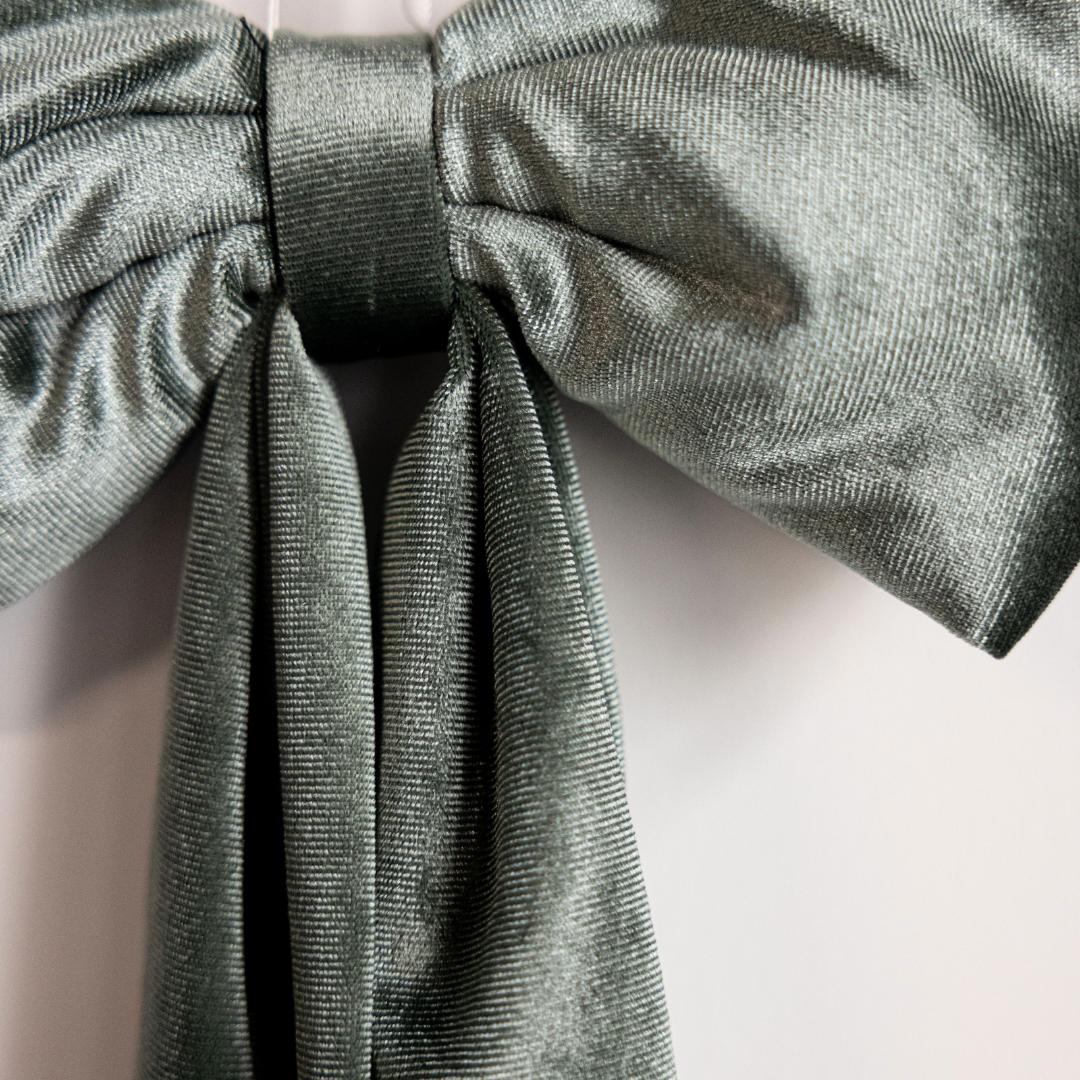 Sage Velvet Holiday Bows