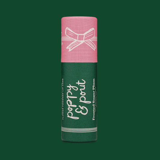 Poppy & Pout Lip Balm - Limited Edition Frosted Sugar Plum
