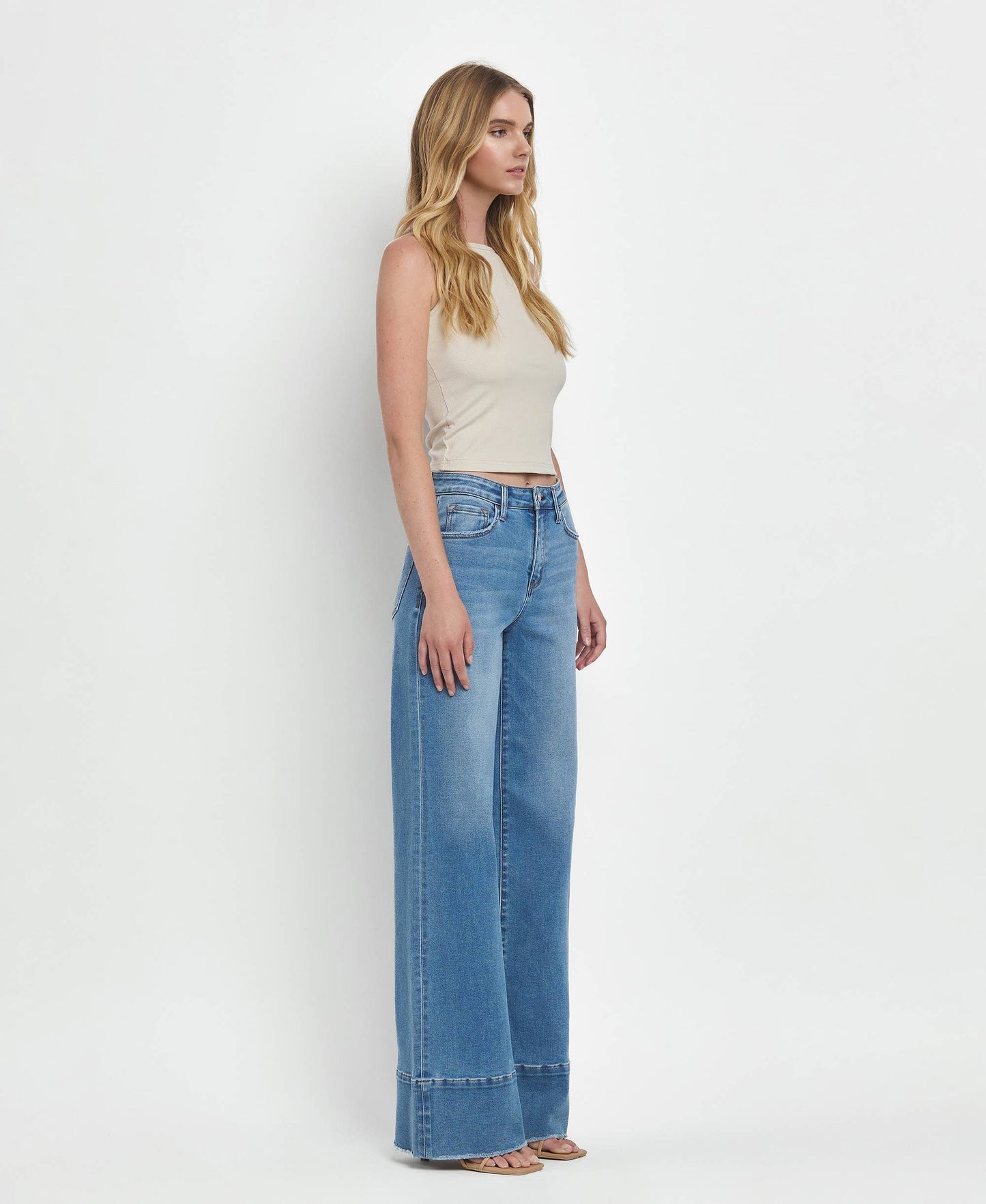 Wide Hem Jeans