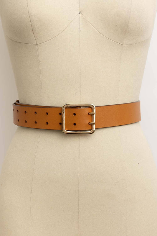 Double Prong Belt - 2 Colors