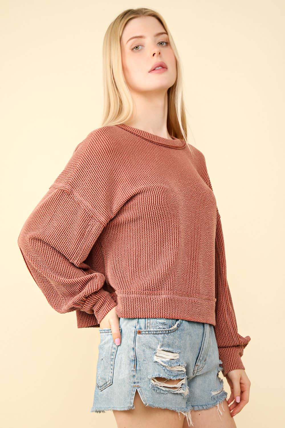 Square Back Slouchy Top