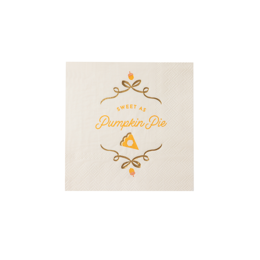 SWEET AS PUMPKIN PIE COCKTAIL NAPKINS
