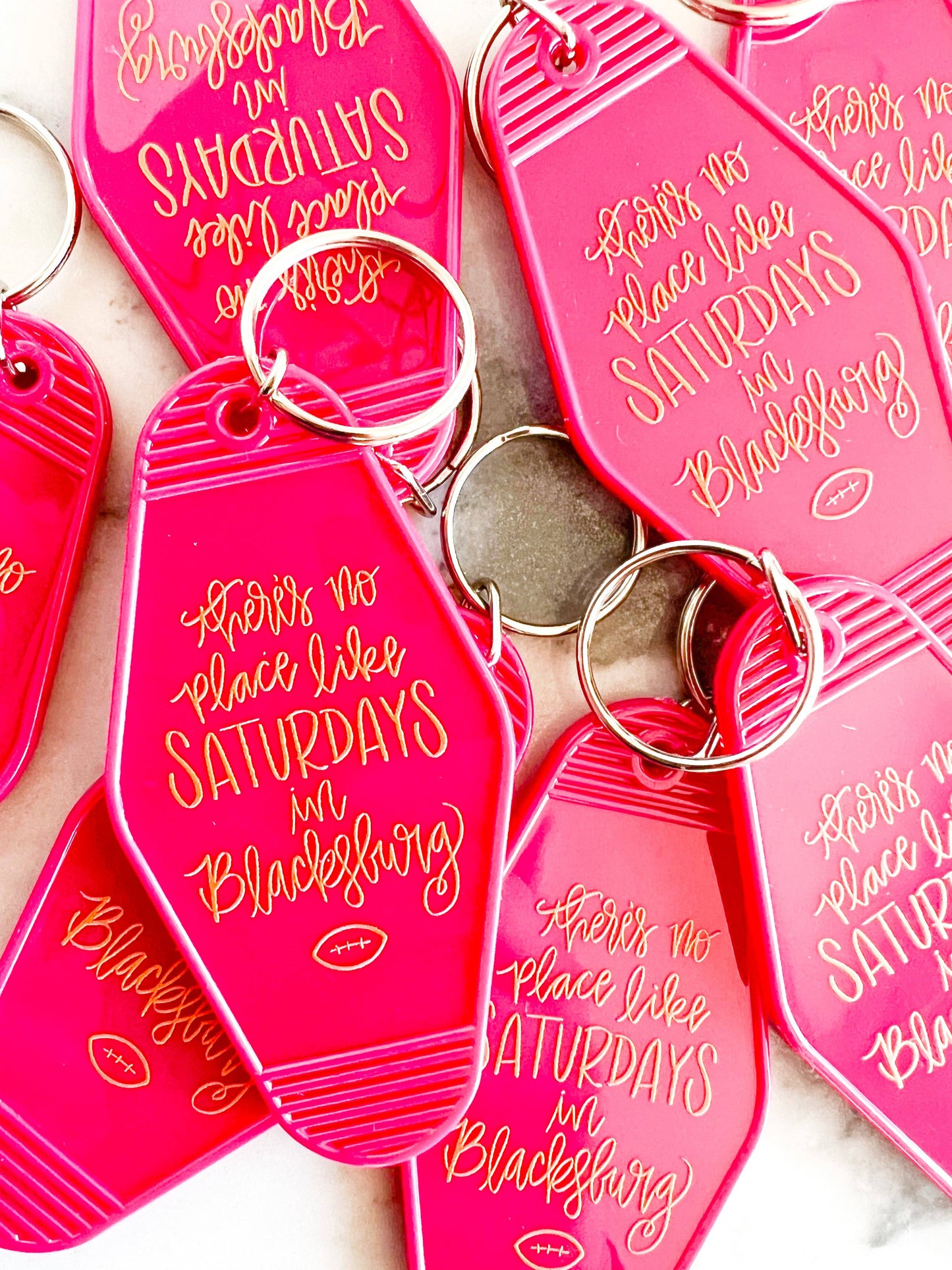 Saturdays in Blacksburg keychain