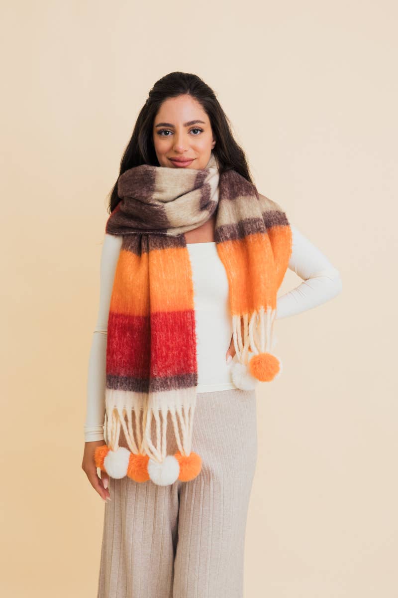 Pom Scarf