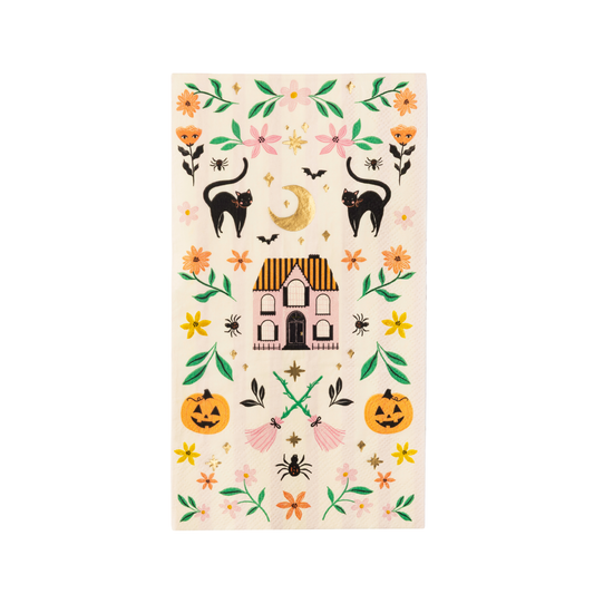 PINK HAUNTED HOUSE NAPKINS